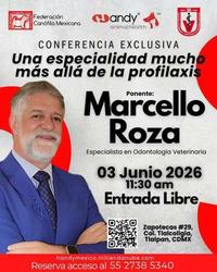 Conferencia Federación Canófila Mexicana · Marcello Roza · junio 2026